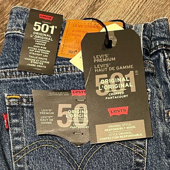 Levi’s Premium 501 Original Cropped Jeans - Picture 4 of 4